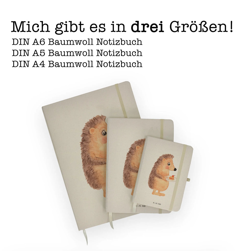 Baumwoll Notizbuch Igel mit Kuchenstück Notizen, Eintragebuch, Tagebuch, Notizblock, Adressbuch, Journal, Kladde, Skizzenbuch, Notizheft, Schreibbuch, Schreibheft, Tiermotive, Gute Laune, lustige Sprüche, Tiere, Igel, Essen Spruch, Kuchen, Backen Geschenk, Kuchen backen, Einladung Party, Geburtstagskuchen, Torte