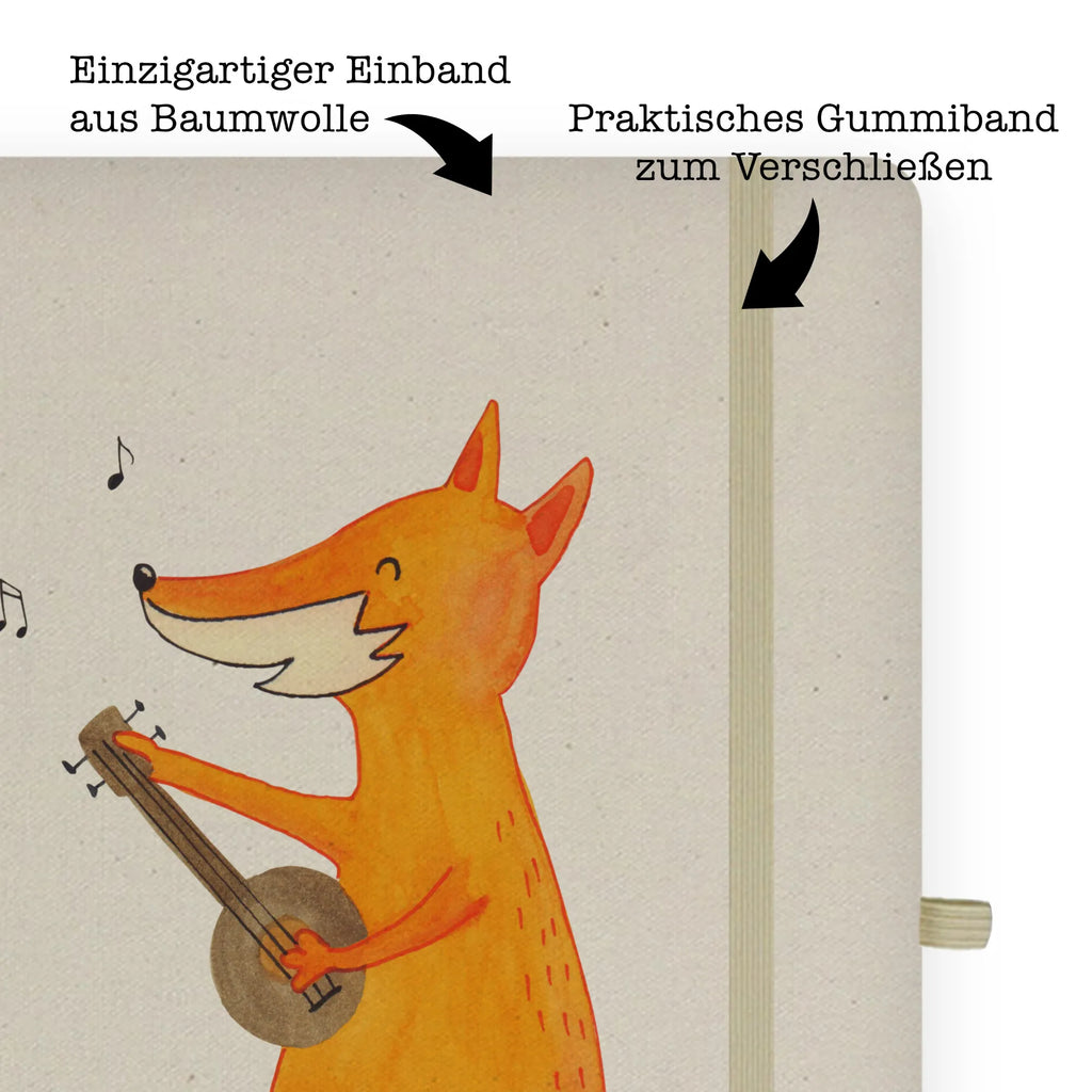 Baumwoll Notizbuch Fuchs Gitarre Notizen, Eintragebuch, Tagebuch, Notizblock, Adressbuch, Journal, Kladde, Skizzenbuch, Notizheft, Schreibbuch, Schreibheft, Fuchs, Füchse, Geschenk Musiker, Musik Spruch, Musikerin, Sänger, Sängerin, Gitarre