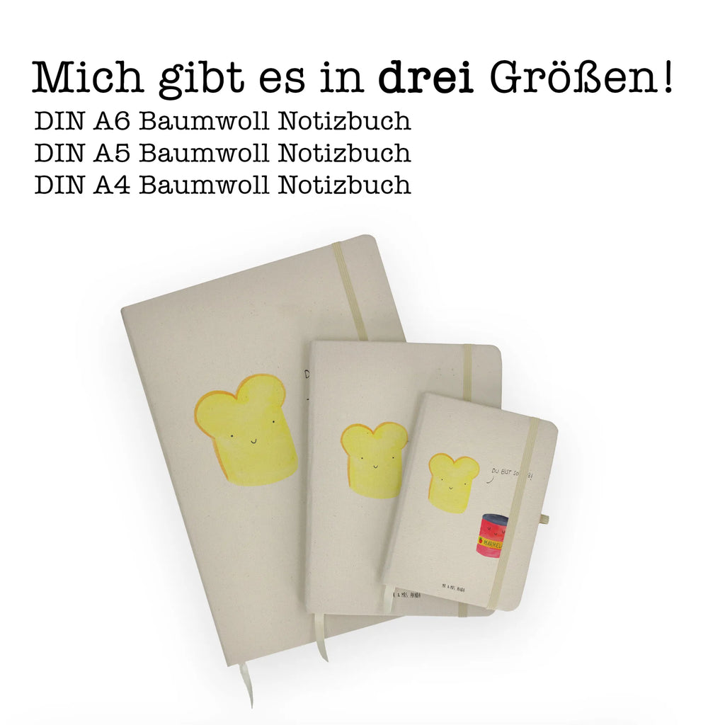 Baumwoll Notizbuch Toast Marmelade Notizen, Eintragebuch, Tagebuch, Notizblock, Adressbuch, Journal, Kladde, Skizzenbuch, Notizheft, Schreibbuch, Schreibheft, Tiermotive, Gute Laune, lustige Sprüche, Tiere, Toast, Marmelade, Dreamteam, süße Postkarte, süß, Küche Deko, Küche Spruch, Frühstück Einladung, Brot, Toastbrot