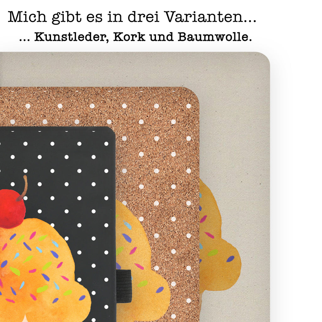 Baumwoll Notizbuch Cupcake Notizen, Eintragebuch, Tagebuch, Notizblock, Adressbuch, Journal, Kladde, Skizzenbuch, Notizheft, Schreibbuch, Schreibheft, Tiermotive, Gute Laune, lustige Sprüche, Tiere, Cupcakes, Muffin, Wunder, Küche Deko, Küche Spruch, Backen Geschenk, Geschenk Koch, Motivation Sprüche