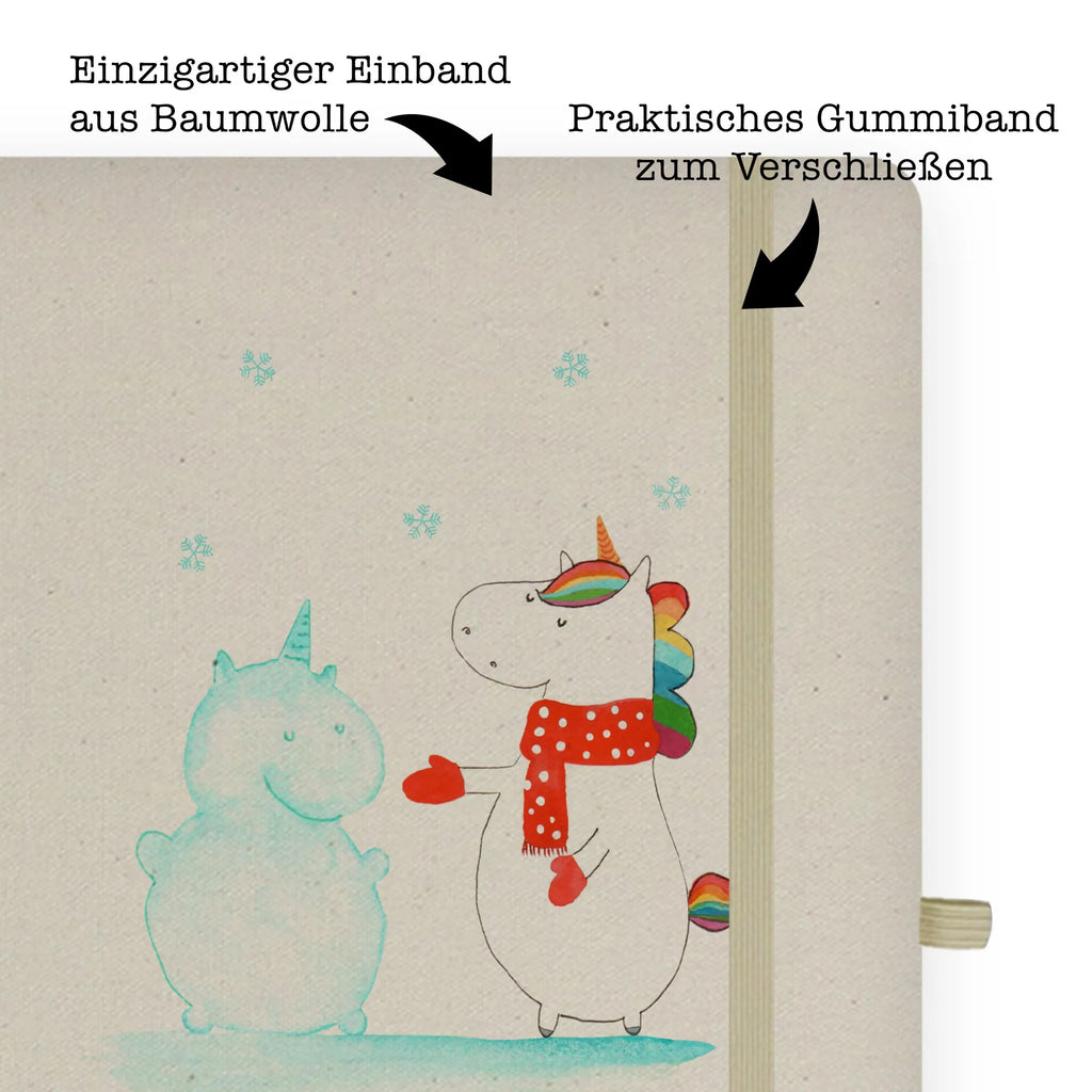 Baumwoll Notizbuch Einhorn Schneemann Notizen, Eintragebuch, Tagebuch, Notizblock, Adressbuch, Journal, Kladde, Skizzenbuch, Notizheft, Schreibbuch, Schreibheft, Einhorn, Einhörner, Einhorn Deko, Pegasus, Unicorn, Schneemann, Winter, Schnee, Kuchen, Weihnachten, kalt, Mütze, Handschuhe, X-Mas