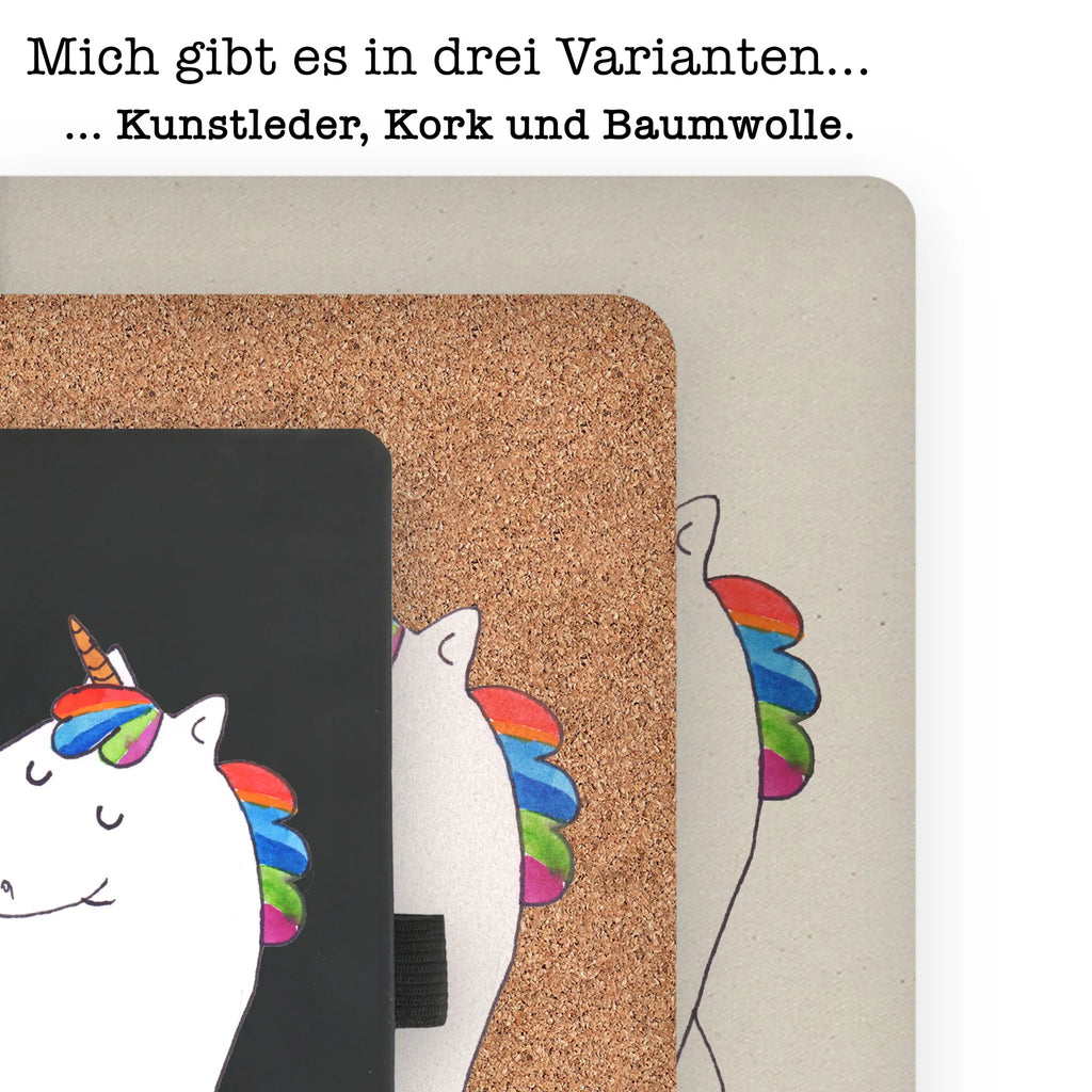 Baumwoll Notizbuch Einhorn stolzierend Notizen, Eintragebuch, Tagebuch, Notizblock, Adressbuch, Journal, Kladde, Skizzenbuch, Notizheft, Schreibbuch, Schreibheft, Einhorn, Einhörner, Einhorn Deko, Pegasus, Unicorn, stolz, anders, bunt, Pferd, Reiter, Reiten, Freundin, Geschenk