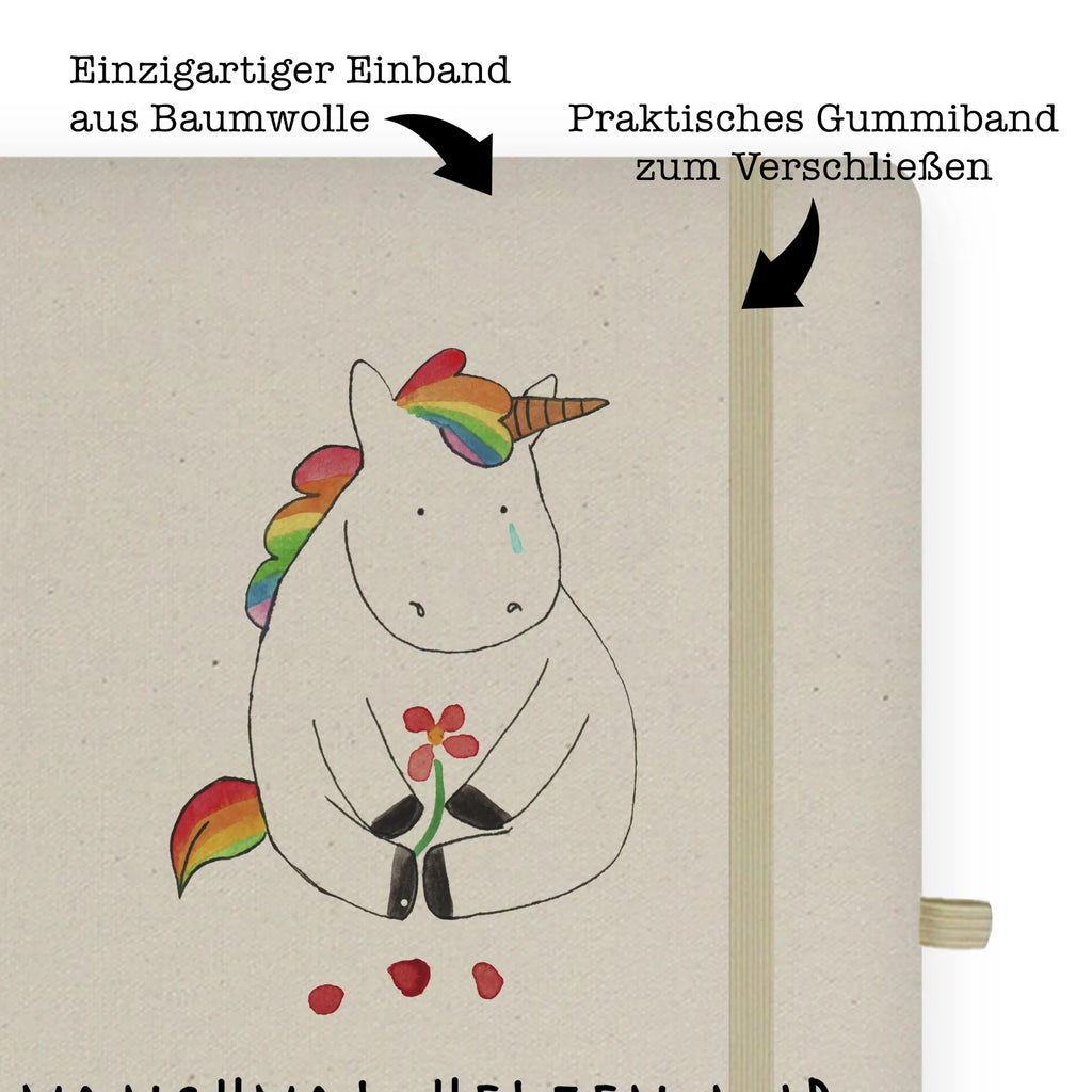 Baumwoll Notizbuch Einhorn Traurig Notizen, Eintragebuch, Tagebuch, Notizblock, Adressbuch, Journal, Kladde, Skizzenbuch, Notizheft, Schreibbuch, Schreibheft, Einhorn, Einhörner, Einhorn Deko, Pegasus, Unicorn, Glitzer, Trösten. Freundschaft, Freunde, Liebe, Trauer, Grußkarte, Blume