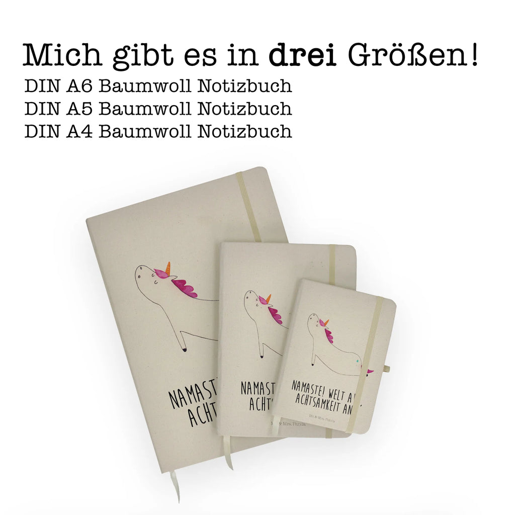 Baumwoll Notizbuch Einhorn Yoga Notizen, Eintragebuch, Tagebuch, Notizblock, Adressbuch, Journal, Kladde, Skizzenbuch, Notizheft, Schreibbuch, Schreibheft, Einhorn, Einhörner, Einhorn Deko, Pegasus, Unicorn, Yoga, Namaste, Achtsamkeit, Entspannung, Joga, Yogamatte, Sport, lustig, witzig, süß