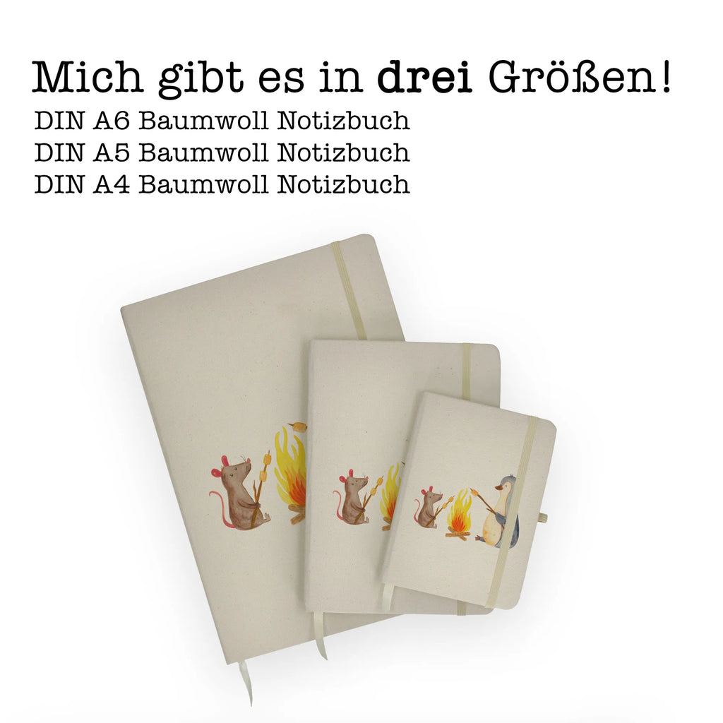 Baumwoll Notizbuch Pinguin Lagerfeuer Notizen, Eintragebuch, Tagebuch, Notizblock, Adressbuch, Journal, Kladde, Skizzenbuch, Notizheft, Schreibbuch, Schreibheft, Pinguin, Maus, Pinguine, Lagerfeuer, Leben, Arbeit, Job, Motivation, Büro, Büroalltag, Lebensspruch, Lebensmotivation, Neustart, Liebe, grillen, Feuer, Marshmallows