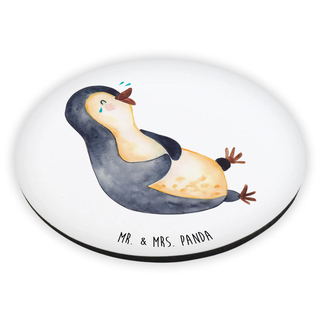 Rund Magnet Pinguin lachend Kühlschrankmagnet, Pinnwandmagnet, Souvenir Magnet, Motivmagnete, Dekomagnet, Whiteboard Magnet, Notiz Magnet, Kühlschrank Dekoration, Pinguin, Pinguine, lustiger Spruch, Optimismus, Fröhlich, Lachen, Humor, Fröhlichkeit