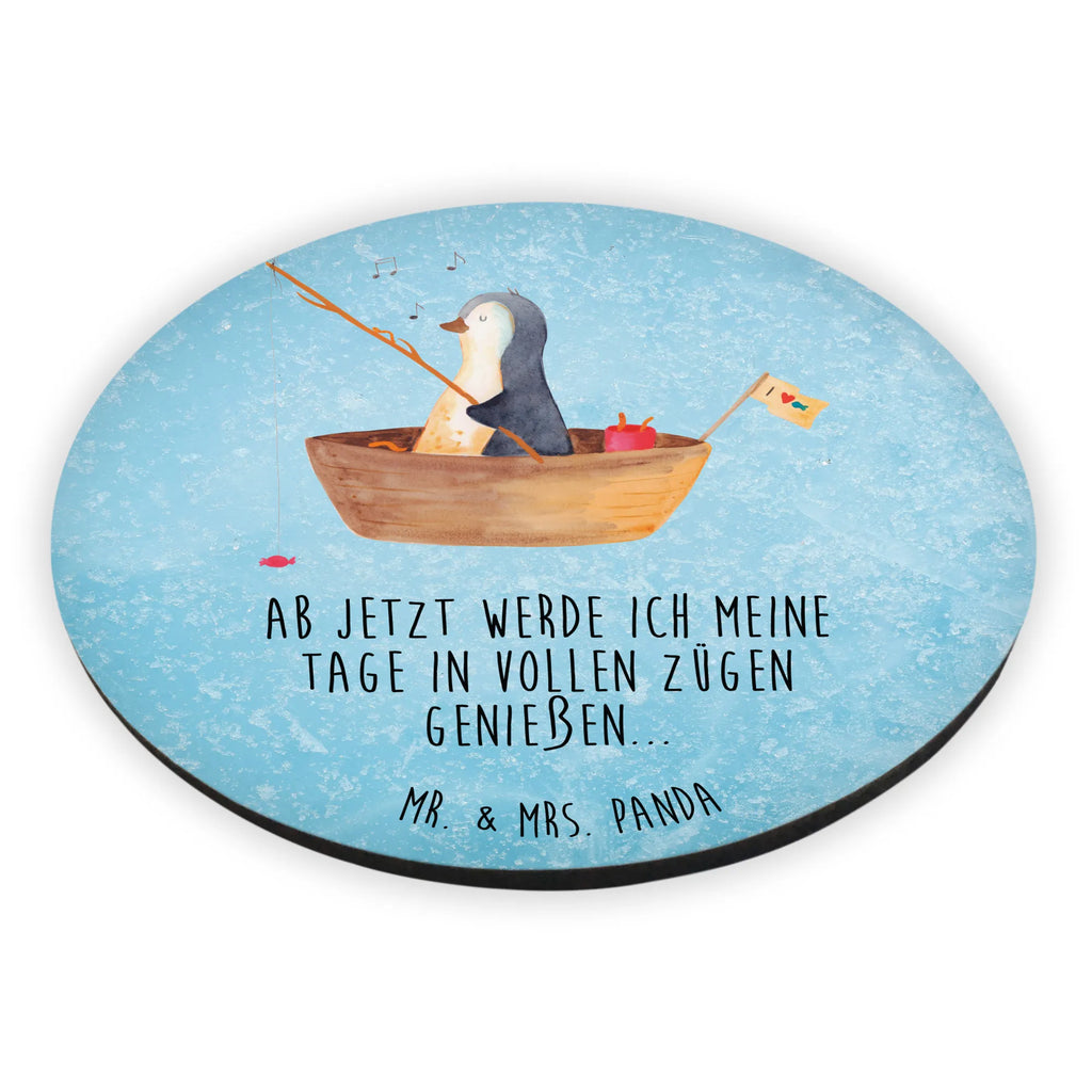 Rund Magnet Pinguin Angelboot Kühlschrankmagnet, Pinnwandmagnet, Souvenir Magnet, Motivmagnete, Dekomagnet, Whiteboard Magnet, Notiz Magnet, Kühlschrank Dekoration, Pinguin, Pinguine, Angeln, Boot, Angelboot, Lebenslust, Leben, genießen, Motivation, Neustart, Neuanfang, Trennung, Scheidung, Geschenkidee Liebeskummer