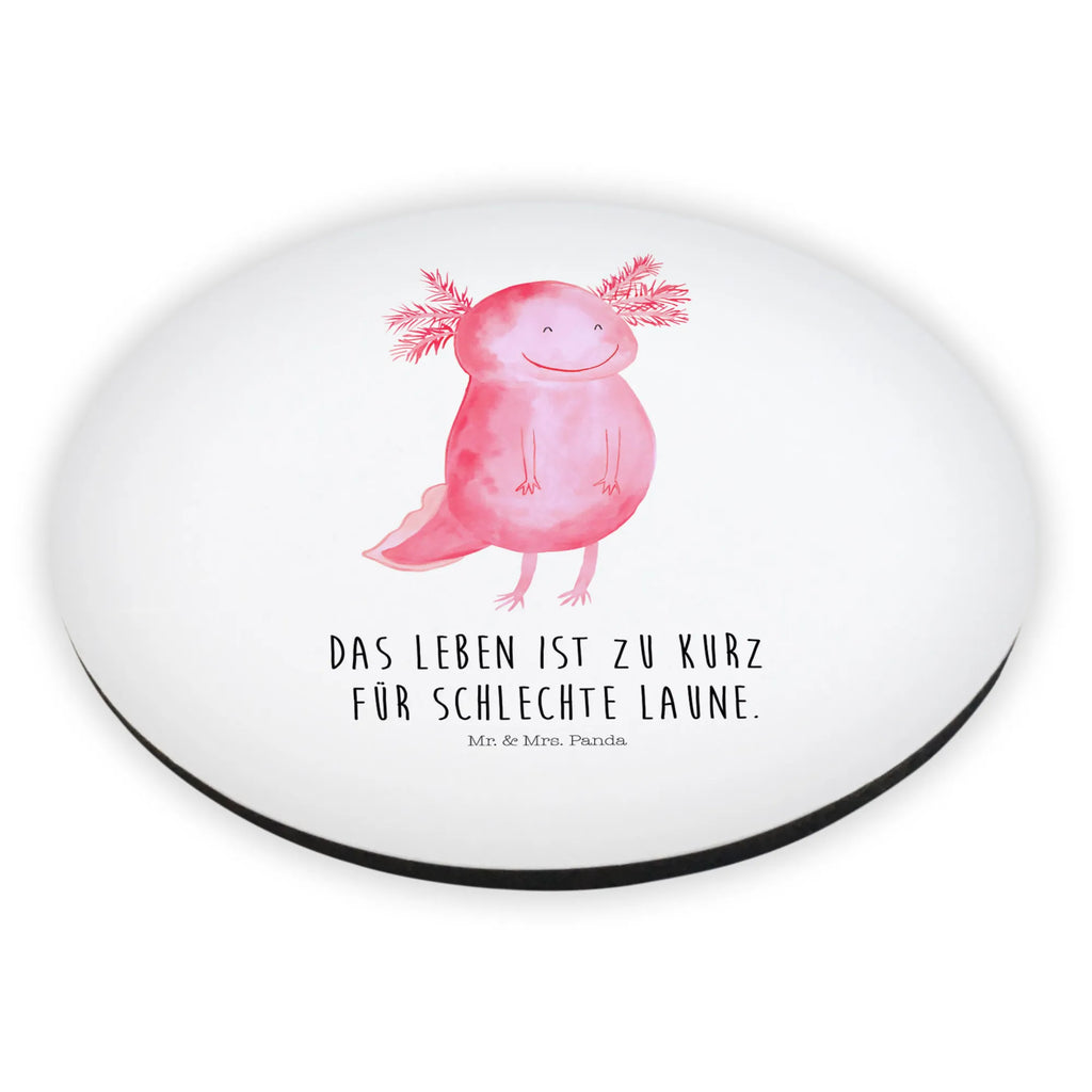 Rund Magnet Axolotl glücklich Kühlschrankmagnet, Pinnwandmagnet, Souvenir Magnet, Motivmagnete, Dekomagnet, Whiteboard Magnet, Notiz Magnet, Kühlschrank Dekoration, Axolotl, Molch, Axolot, Schwanzlurch, Lurch, Lurche, Motivation, gute Laune