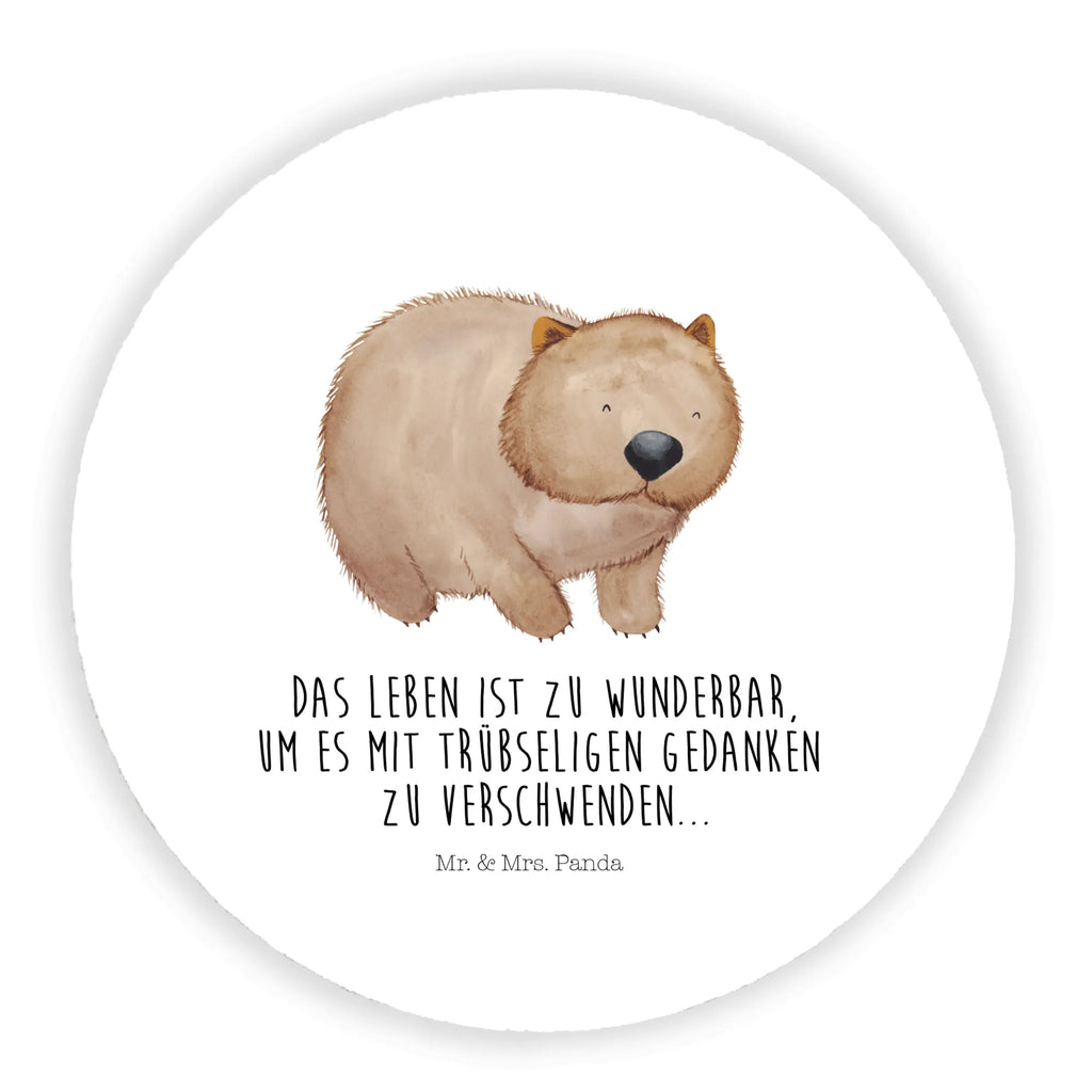 Rund Magnet Wombat Kühlschrankmagnet, Pinnwandmagnet, Souvenir Magnet, Motivmagnete, Dekomagnet, Whiteboard Magnet, Notiz Magnet, Kühlschrank Dekoration, Tiermotive, Gute Laune, lustige Sprüche, Tiere, Wombat, Das Leben ist schön, Motivation, Spruch, Australien