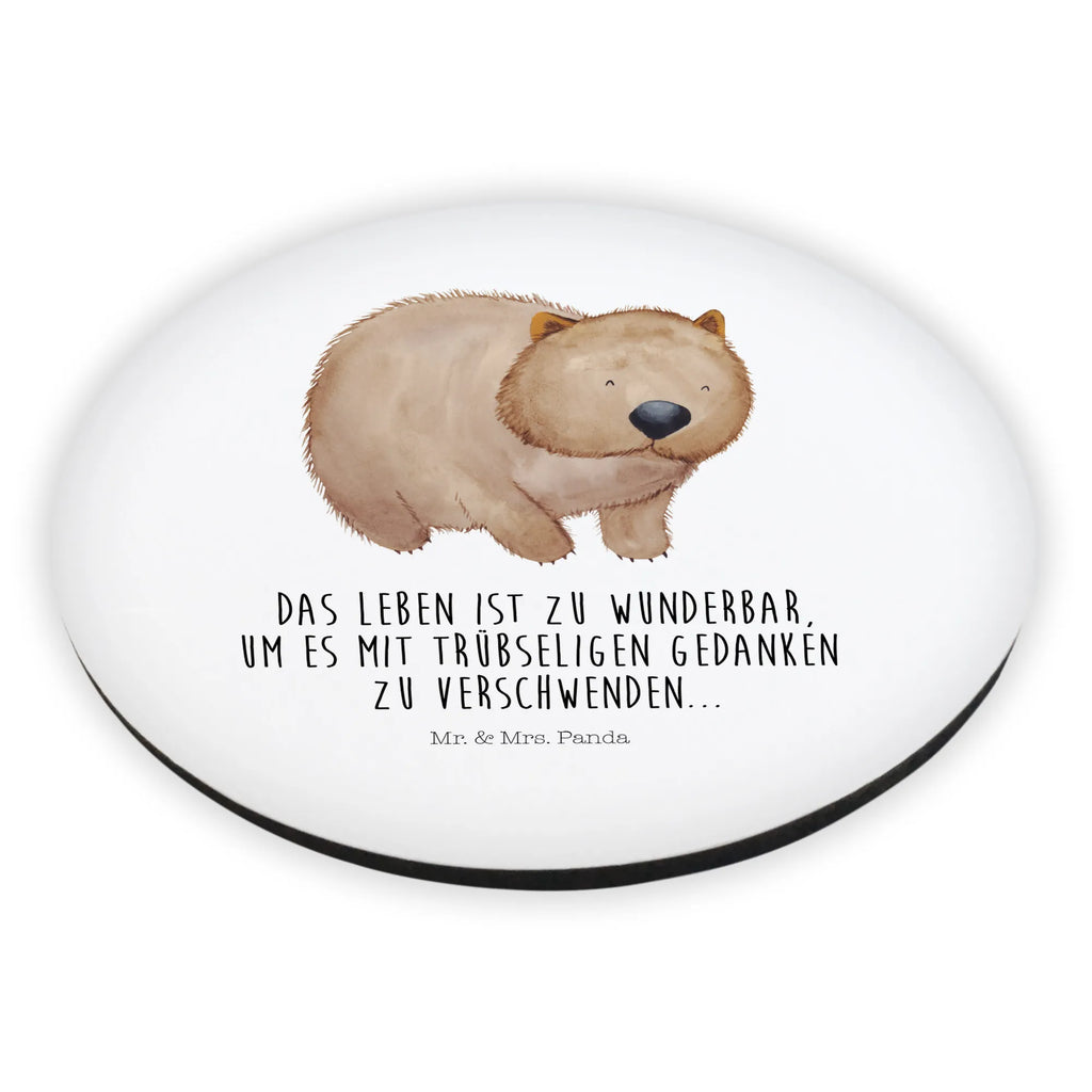 Rund Magnet Wombat Kühlschrankmagnet, Pinnwandmagnet, Souvenir Magnet, Motivmagnete, Dekomagnet, Whiteboard Magnet, Notiz Magnet, Kühlschrank Dekoration, Tiermotive, Gute Laune, lustige Sprüche, Tiere, Wombat, Das Leben ist schön, Motivation, Spruch, Australien