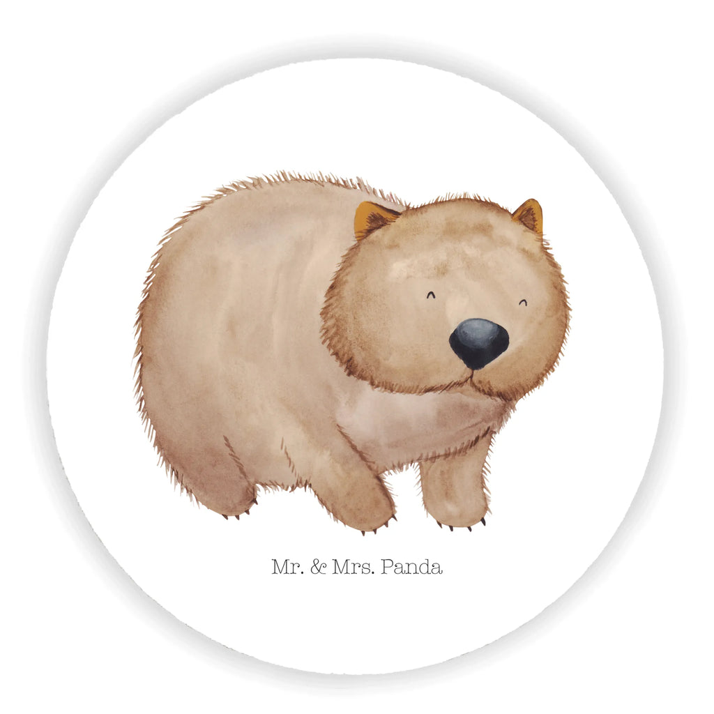 Rund Magnet Wombat Kühlschrankmagnet, Pinnwandmagnet, Souvenir Magnet, Motivmagnete, Dekomagnet, Whiteboard Magnet, Notiz Magnet, Kühlschrank Dekoration, Tiermotive, Gute Laune, lustige Sprüche, Tiere, Wombat, Das Leben ist schön, Motivation, Spruch, Australien