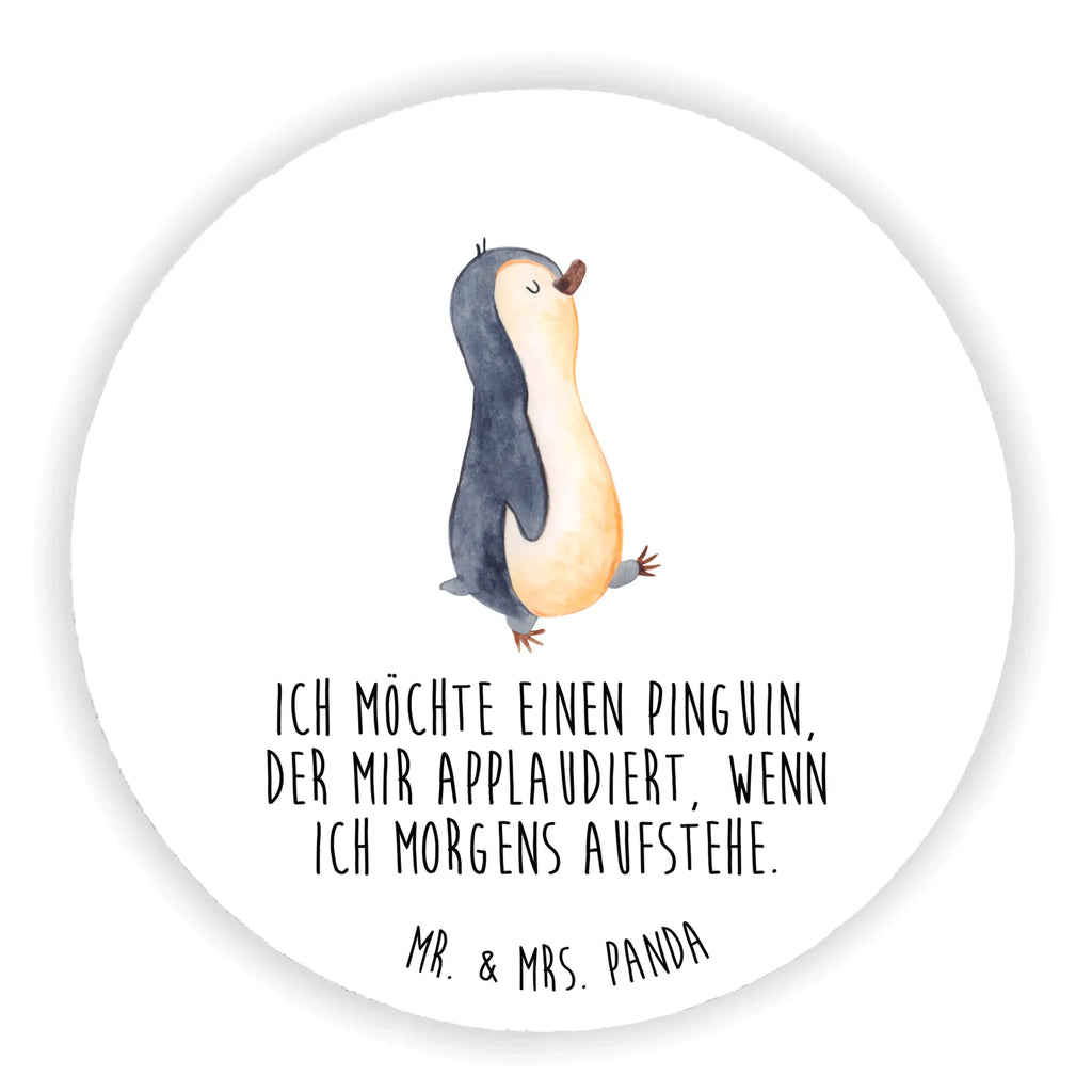 Rund Magnet Pinguin marschierend Kühlschrankmagnet, Pinnwandmagnet, Souvenir Magnet, Motivmagnete, Dekomagnet, Whiteboard Magnet, Notiz Magnet, Kühlschrank Dekoration, Pinguin, Pinguine, Frühaufsteher, Langschläfer, Bruder, Schwester, Familie