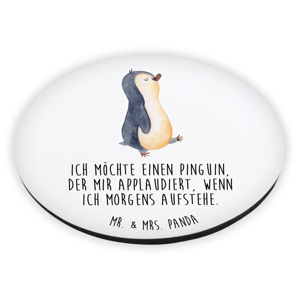 Rund Magnet Pinguin marschierend Kühlschrankmagnet, Pinnwandmagnet, Souvenir Magnet, Motivmagnete, Dekomagnet, Whiteboard Magnet, Notiz Magnet, Kühlschrank Dekoration, Pinguin, Pinguine, Frühaufsteher, Langschläfer, Bruder, Schwester, Familie