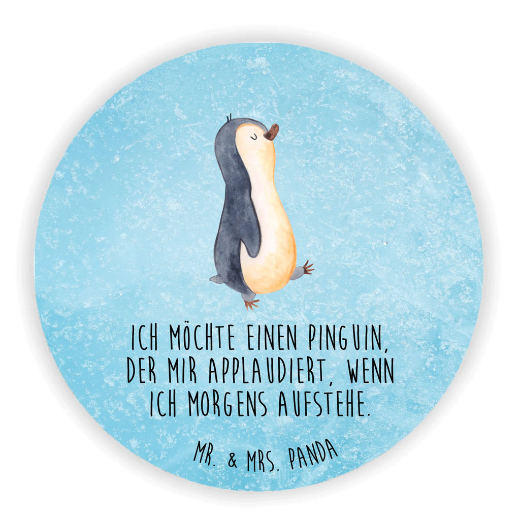 Rund Magnet Pinguin marschierend Kühlschrankmagnet, Pinnwandmagnet, Souvenir Magnet, Motivmagnete, Dekomagnet, Whiteboard Magnet, Notiz Magnet, Kühlschrank Dekoration, Pinguin, Pinguine, Frühaufsteher, Langschläfer, Bruder, Schwester, Familie