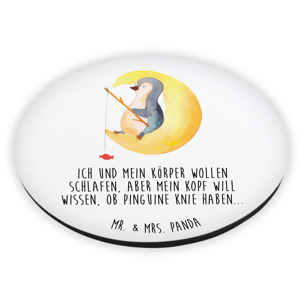 Rund Magnet Pinguin Mond Kühlschrankmagnet, Pinnwandmagnet, Souvenir Magnet, Motivmagnete, Dekomagnet, Whiteboard Magnet, Notiz Magnet, Kühlschrank Dekoration, Pinguin, Pinguine, Spruch, schlafen, Nachtruhe, Einschlafen, Schlafzimmer, Schlafstörungen, Gästezimmer