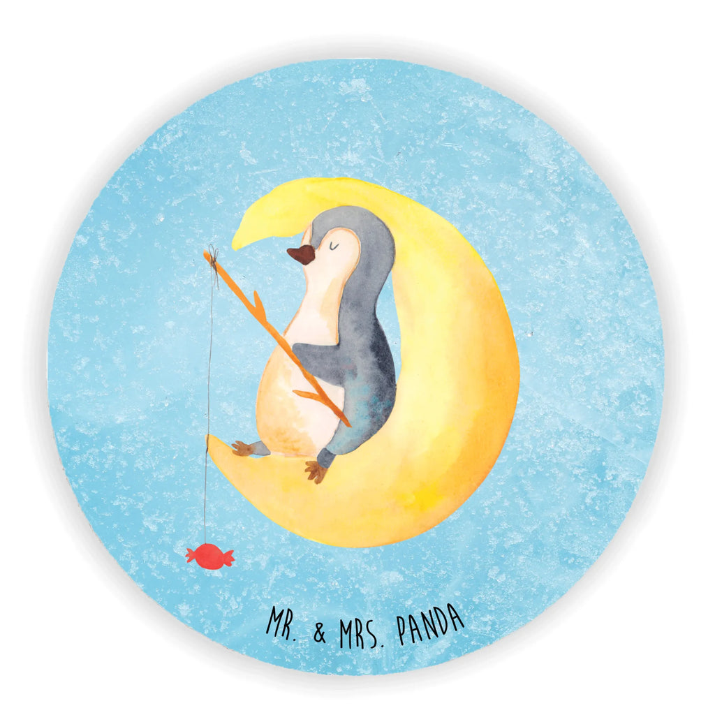 Rund Magnet Pinguin Mond Kühlschrankmagnet, Pinnwandmagnet, Souvenir Magnet, Motivmagnete, Dekomagnet, Whiteboard Magnet, Notiz Magnet, Kühlschrank Dekoration, Pinguin, Pinguine, Spruch, schlafen, Nachtruhe, Einschlafen, Schlafzimmer, Schlafstörungen, Gästezimmer