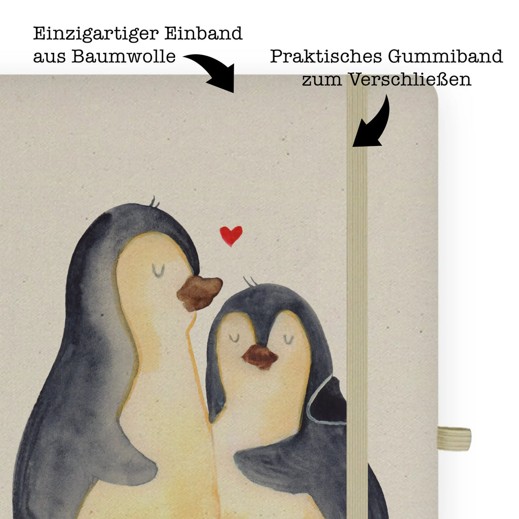 Baumwoll Notizbuch Pinguin umarmen Notizen, Eintragebuch, Tagebuch, Notizblock, Adressbuch, Journal, Kladde, Skizzenbuch, Notizheft, Schreibbuch, Schreibheft, Pinguin, Liebe, Liebespaar, Liebesbeweis, Liebesgeschenk, Verlobung, Jahrestag, Hochzeitstag, Hochzeit, Hochzeitsgeschenk