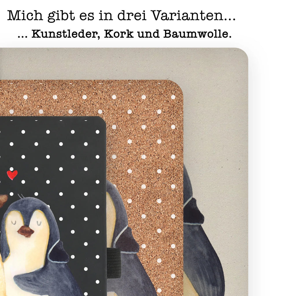 Baumwoll Notizbuch Pinguin umarmen Notizen, Eintragebuch, Tagebuch, Notizblock, Adressbuch, Journal, Kladde, Skizzenbuch, Notizheft, Schreibbuch, Schreibheft, Pinguin, Liebe, Liebespaar, Liebesbeweis, Liebesgeschenk, Verlobung, Jahrestag, Hochzeitstag, Hochzeit, Hochzeitsgeschenk