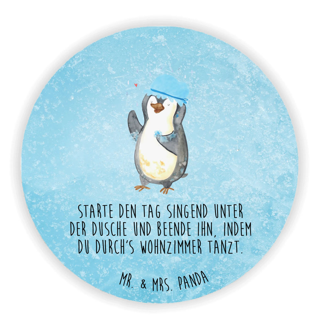 Rund Magnet Pinguin duscht Kühlschrankmagnet, Pinnwandmagnet, Souvenir Magnet, Motivmagnete, Dekomagnet, Whiteboard Magnet, Notiz Magnet, Kühlschrank Dekoration, Pinguin, Pinguine, Dusche, duschen, Lebensmotto, Motivation, Neustart, Neuanfang, glücklich sein