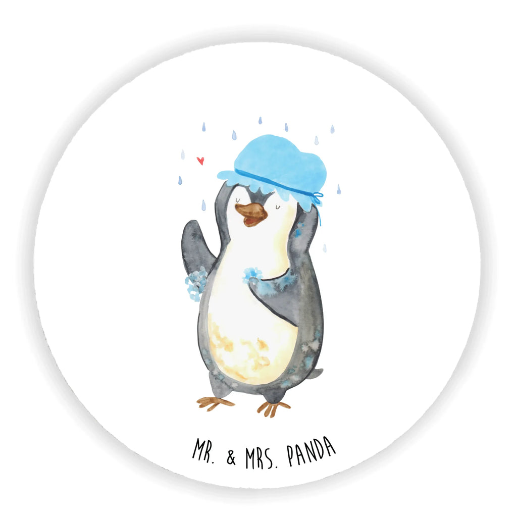 Rund Magnet Pinguin duscht Kühlschrankmagnet, Pinnwandmagnet, Souvenir Magnet, Motivmagnete, Dekomagnet, Whiteboard Magnet, Notiz Magnet, Kühlschrank Dekoration, Pinguin, Pinguine, Dusche, duschen, Lebensmotto, Motivation, Neustart, Neuanfang, glücklich sein