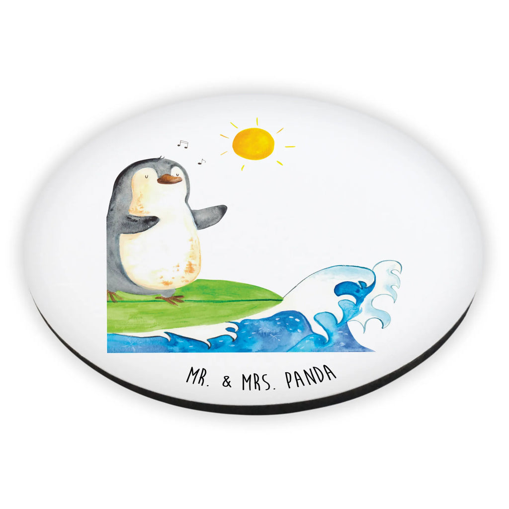 Rund Magnet Pinguin Surfer Kühlschrankmagnet, Pinnwandmagnet, Souvenir Magnet, Motivmagnete, Dekomagnet, Whiteboard Magnet, Notiz Magnet, Kühlschrank Dekoration, Pinguin, Pinguine, surfen, Surfer, Hawaii, Urlaub, Wellen, Wellen reiten, Portugal