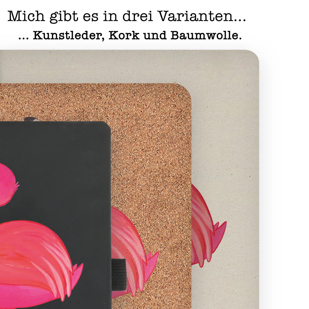 Baumwoll Notizbuch Flamingo stolz Notizen, Eintragebuch, Tagebuch, Notizblock, Adressbuch, Journal, Kladde, Skizzenbuch, Notizheft, Schreibbuch, Schreibheft, Flamingo, stolz, Freude, Selbstliebe, Selbstakzeptanz, Freundin, beste Freundin, Tochter, Mama, Schwester