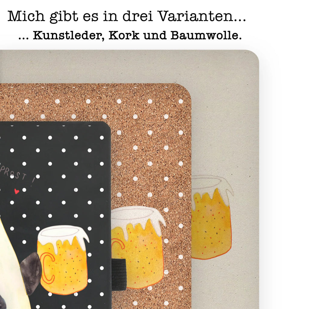 Baumwoll Notizbuch Pinguin Bier Notizen, Eintragebuch, Tagebuch, Notizblock, Adressbuch, Journal, Kladde, Skizzenbuch, Notizheft, Schreibbuch, Schreibheft, Pinguin, Pinguine, Bier, Oktoberfest