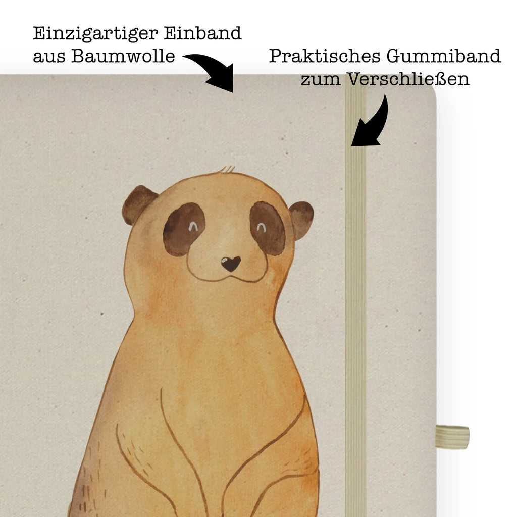 Baumwoll Notizbuch Erdmännchen Notizen, Eintragebuch, Tagebuch, Notizblock, Adressbuch, Journal, Kladde, Skizzenbuch, Notizheft, Schreibbuch, Schreibheft, Afrika, Wildtiere, Erdmännchen, Reisen, Spruch, Weltreise, Afrikareise, Roadtrip, Traveling