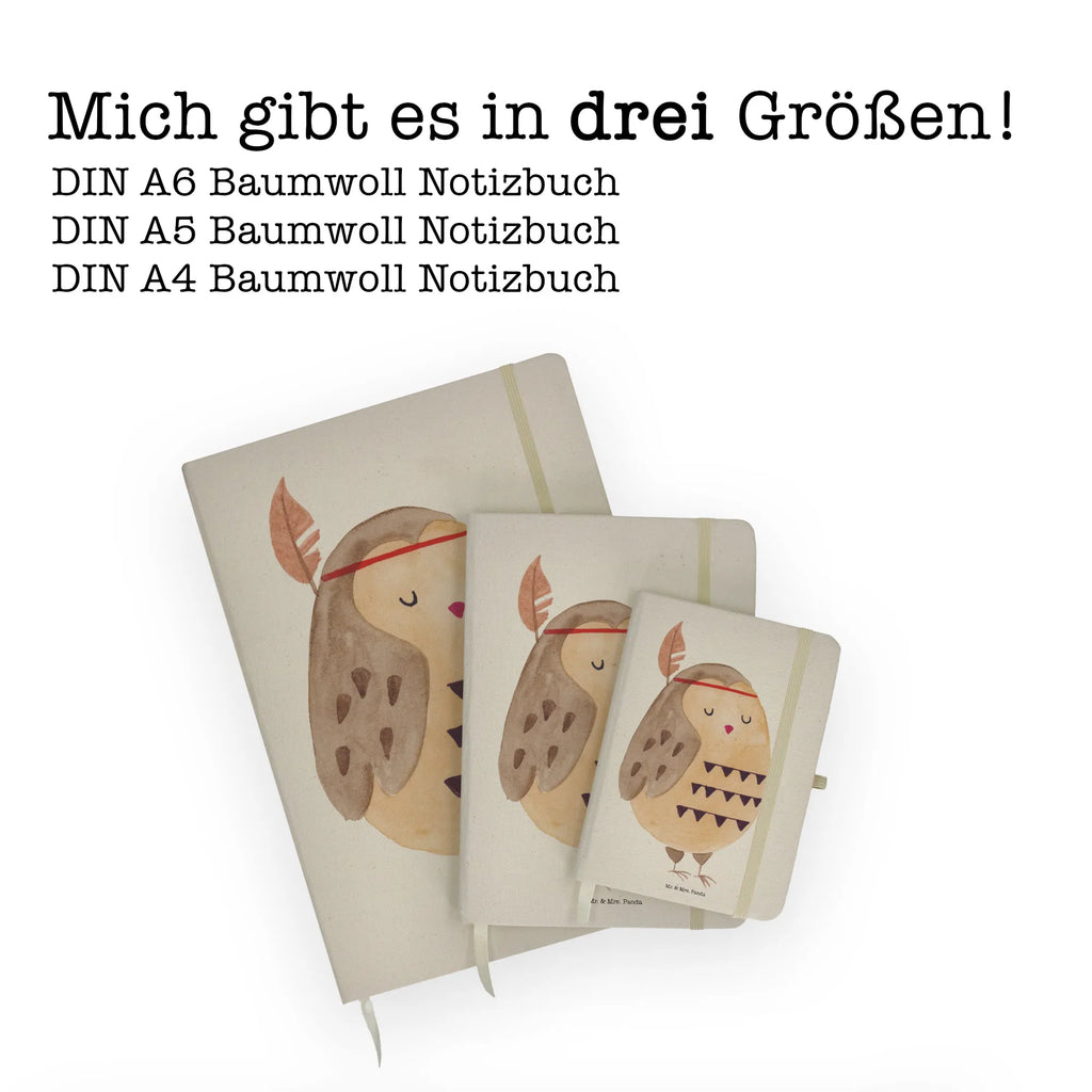 Baumwoll Notizbuch Eule Federschmuck Notizen, Eintragebuch, Tagebuch, Notizblock, Adressbuch, Journal, Kladde, Skizzenbuch, Notizheft, Schreibbuch, Schreibheft, Eule, Eule Deko, Owl, Das Leben ist ein Abenteuer, Reisespruch, Federschmuck, Dekoration