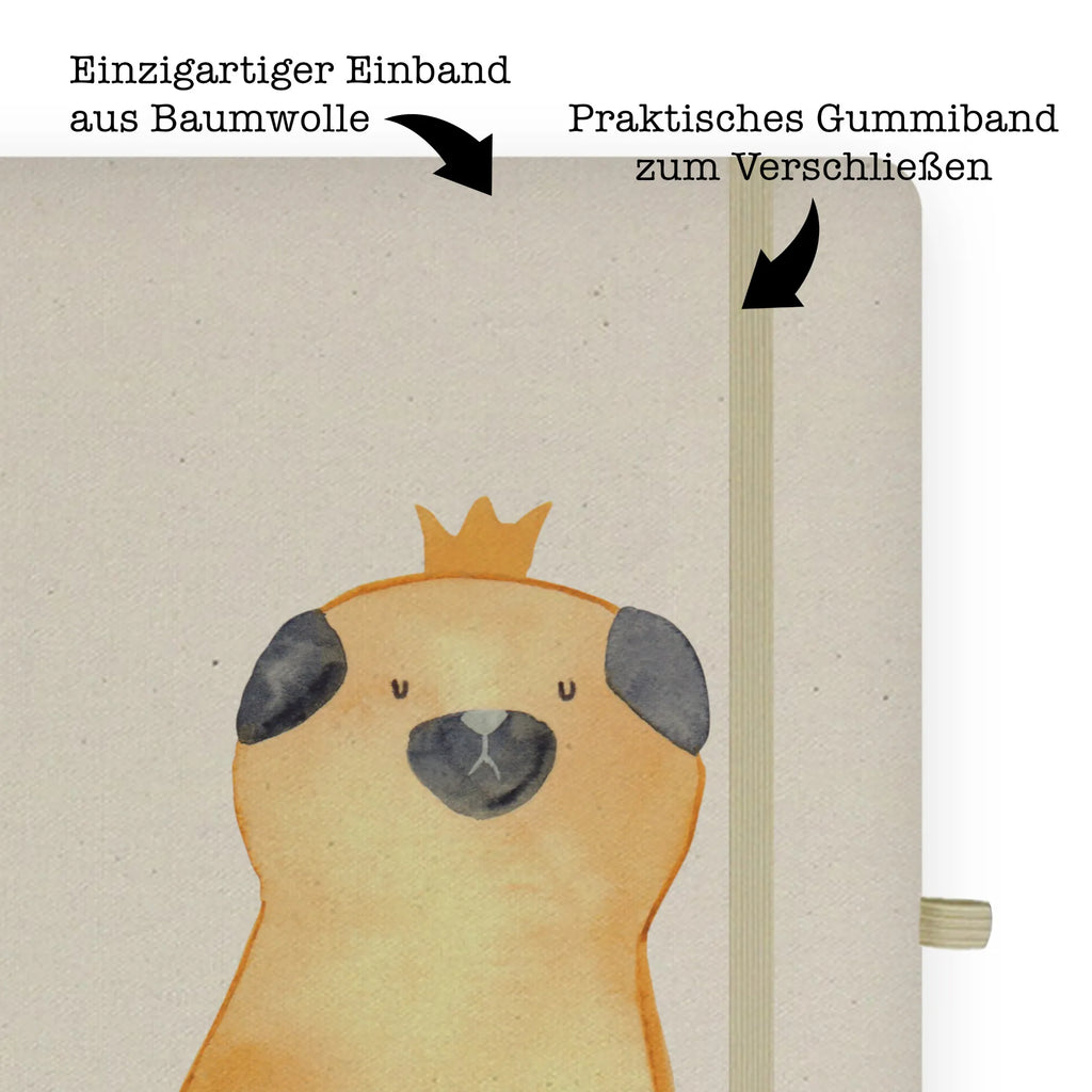 Baumwoll Notizbuch Mops Krone Notizen, Eintragebuch, Tagebuch, Notizblock, Adressbuch, Journal, Kladde, Skizzenbuch, Notizheft, Schreibbuch, Schreibheft, Hund, Hundemotiv, Haustier, Hunderasse, Tierliebhaber, Hundebesitzer, Sprüche, Mops, allergisch, kinderlos, Hausregel, Hundebesitzer. Spruch, lustig