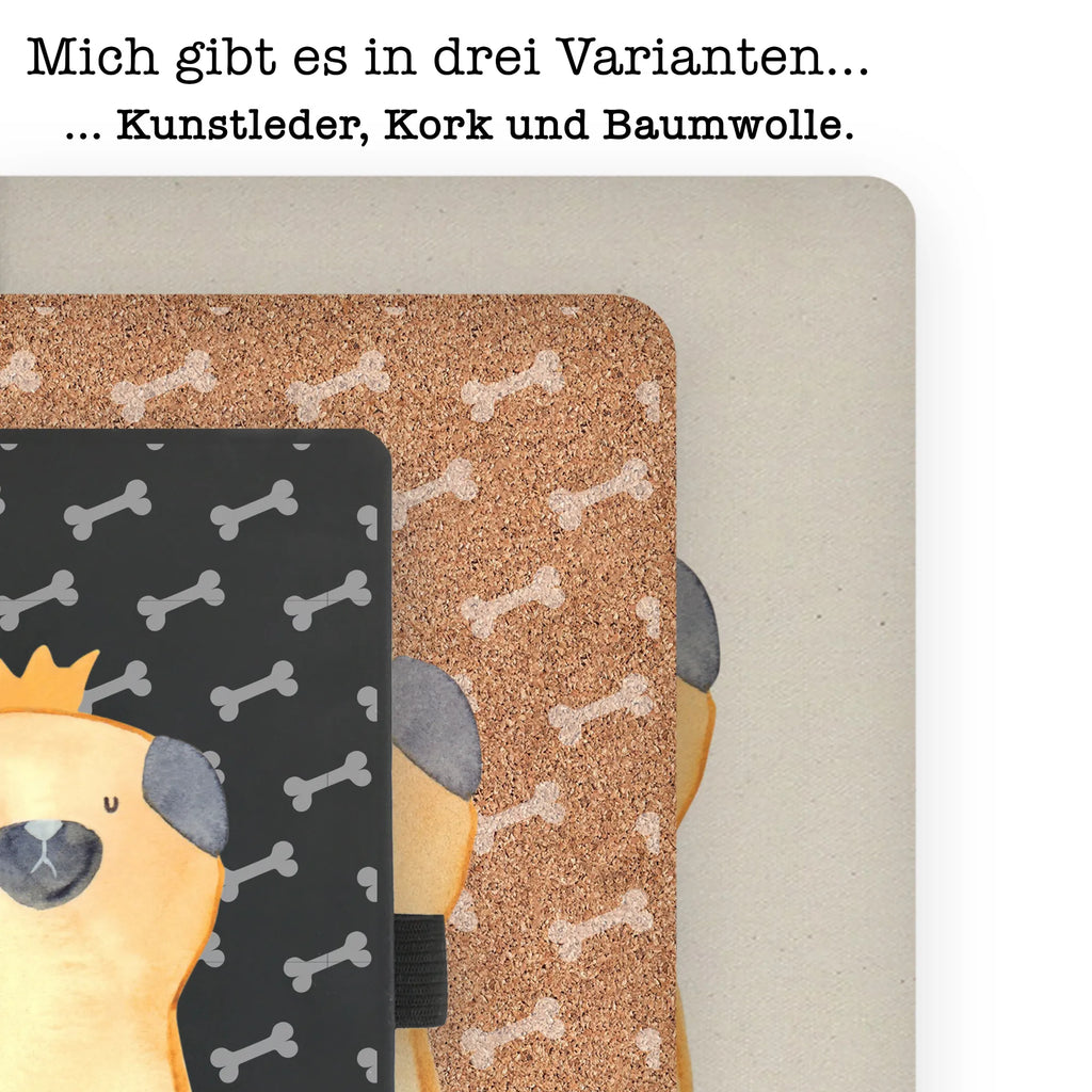 Baumwoll Notizbuch Mops Krone Notizen, Eintragebuch, Tagebuch, Notizblock, Adressbuch, Journal, Kladde, Skizzenbuch, Notizheft, Schreibbuch, Schreibheft, Hund, Hundemotiv, Haustier, Hunderasse, Tierliebhaber, Hundebesitzer, Sprüche, Mops, allergisch, kinderlos, Hausregel, Hundebesitzer. Spruch, lustig