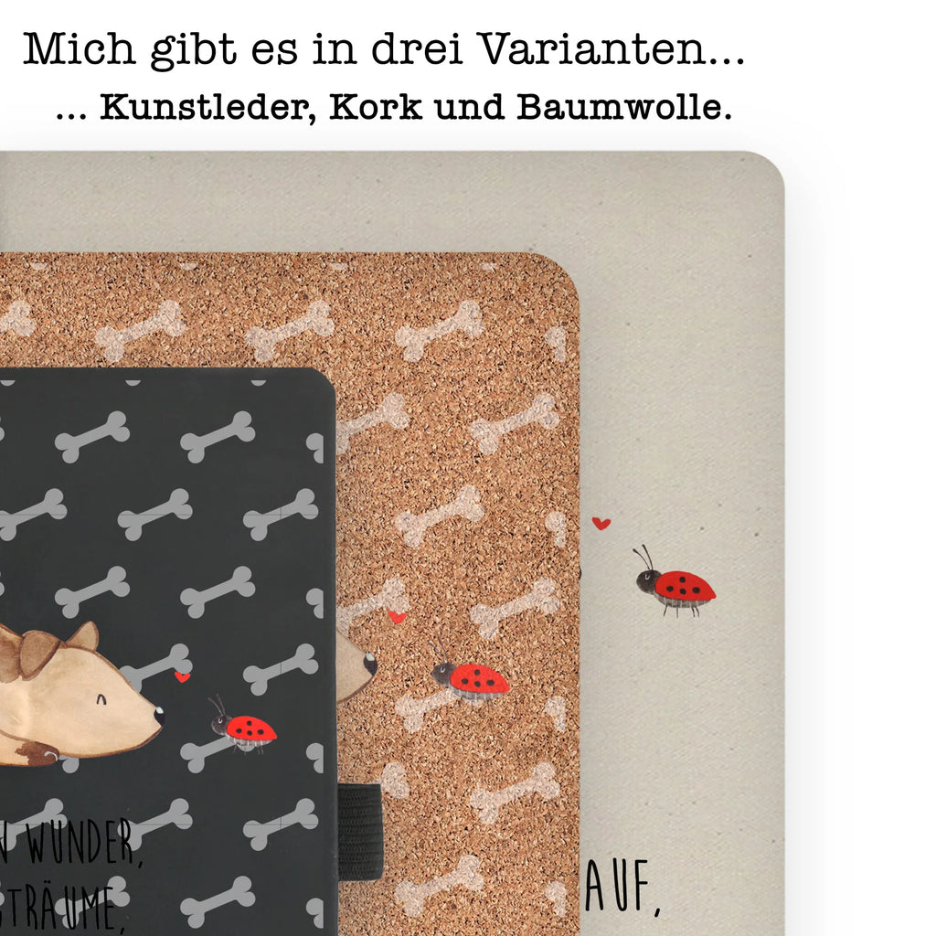 Baumwoll Notizbuch Hund Marienkäfer Notizen, Eintragebuch, Tagebuch, Notizblock, Adressbuch, Journal, Kladde, Skizzenbuch, Notizheft, Schreibbuch, Schreibheft, Hund, Hundemotiv, Haustier, Hunderasse, Tierliebhaber, Hundebesitzer, Sprüche, Hunde, Hundespruch, Marienkäfer, Mischling, Mischlinghund