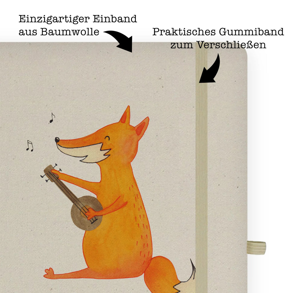 Baumwoll Notizbuch Fuchs Gitarre Notizen, Eintragebuch, Tagebuch, Notizblock, Adressbuch, Journal, Kladde, Skizzenbuch, Notizheft, Schreibbuch, Schreibheft, Fuchs, Füchse, Geschenk Musiker, Musik Spruch, Musikerin, Sänger, Sängerin, Gitarre