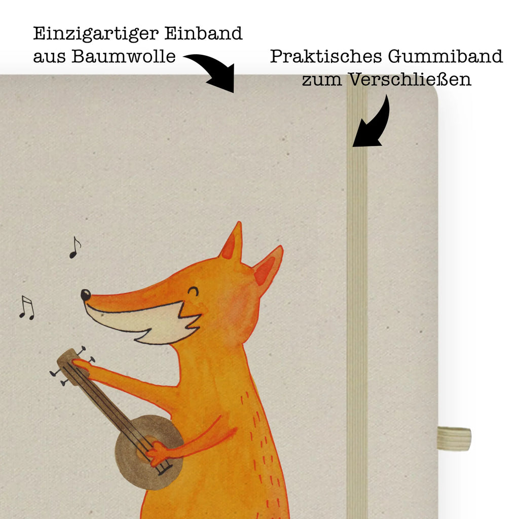 Baumwoll Notizbuch Fuchs Gitarre Notizen, Eintragebuch, Tagebuch, Notizblock, Adressbuch, Journal, Kladde, Skizzenbuch, Notizheft, Schreibbuch, Schreibheft, Fuchs, Füchse, Geschenk Musiker, Musik Spruch, Musikerin, Sänger, Sängerin, Gitarre