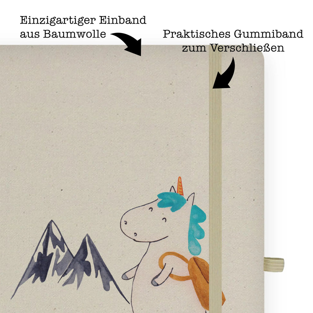 Baumwoll Notizbuch Einhorn Bergsteiger Notizen, Eintragebuch, Tagebuch, Notizblock, Adressbuch, Journal, Kladde, Skizzenbuch, Notizheft, Schreibbuch, Schreibheft, Einhorn, Einhörner, Einhorn Deko, Pegasus, Unicorn, Bergsteiger, Abenteuer, Berge, Abenteurer, Weltenbummler, Weltreise, Reisen, Urlaub, Entdecker