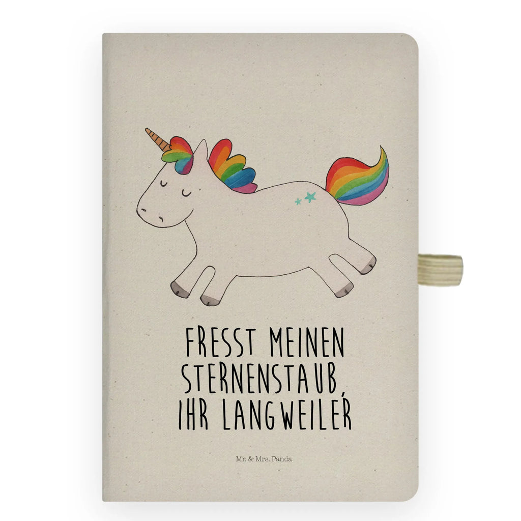 Baumwoll Notizbuch Einhorn Happy Notizen, Eintragebuch, Tagebuch, Notizblock, Adressbuch, Journal, Kladde, Skizzenbuch, Notizheft, Schreibbuch, Schreibheft, Einhorn, Einhörner, Einhorn Deko, Pegasus, Unicorn, glücklich, fröhlich, Spaß, Freude, Lebensfreude, witzig, spannend, Lächeln, Lachen