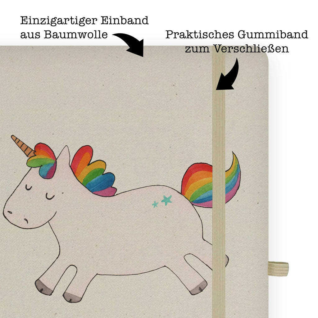 Baumwoll Notizbuch Einhorn Happy Notizen, Eintragebuch, Tagebuch, Notizblock, Adressbuch, Journal, Kladde, Skizzenbuch, Notizheft, Schreibbuch, Schreibheft, Einhorn, Einhörner, Einhorn Deko, Pegasus, Unicorn, glücklich, fröhlich, Spaß, Freude, Lebensfreude, witzig, spannend, Lächeln, Lachen