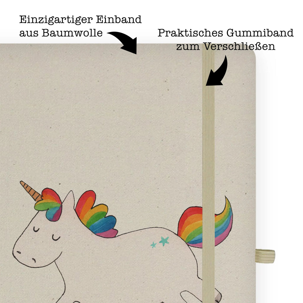 Baumwoll Notizbuch Einhorn Happy Notizen, Eintragebuch, Tagebuch, Notizblock, Adressbuch, Journal, Kladde, Skizzenbuch, Notizheft, Schreibbuch, Schreibheft, Einhorn, Einhörner, Einhorn Deko, Pegasus, Unicorn, glücklich, fröhlich, Spaß, Freude, Lebensfreude, witzig, spannend, Lächeln, Lachen