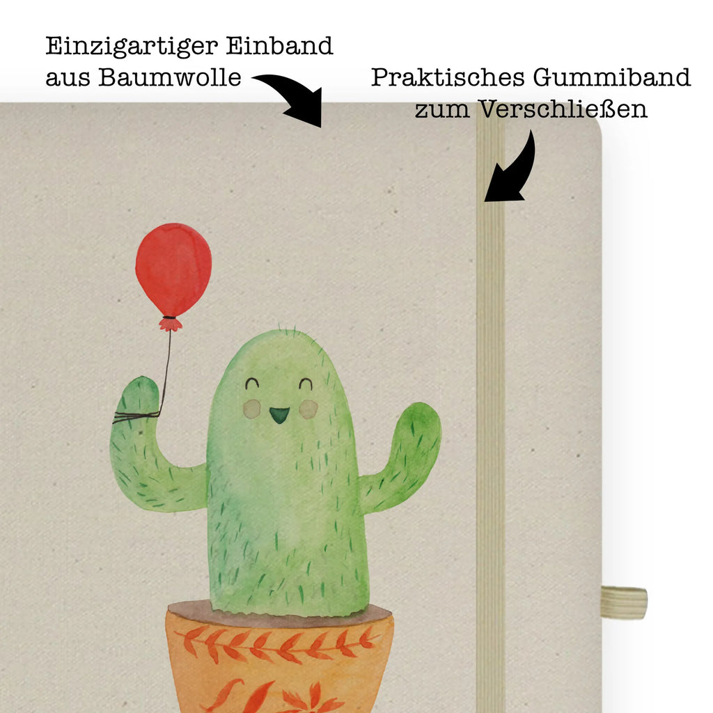 Baumwoll Notizbuch Kaktus Luftballon Notizen, Eintragebuch, Tagebuch, Notizblock, Adressbuch, Journal, Kladde, Skizzenbuch, Notizheft, Schreibbuch, Schreibheft, Kaktus, Kakteen, Luftballon, Neustart, Freude, Büro, Stress, Büroalltag, Freundin, Freund, Ausbildung, Prüfung