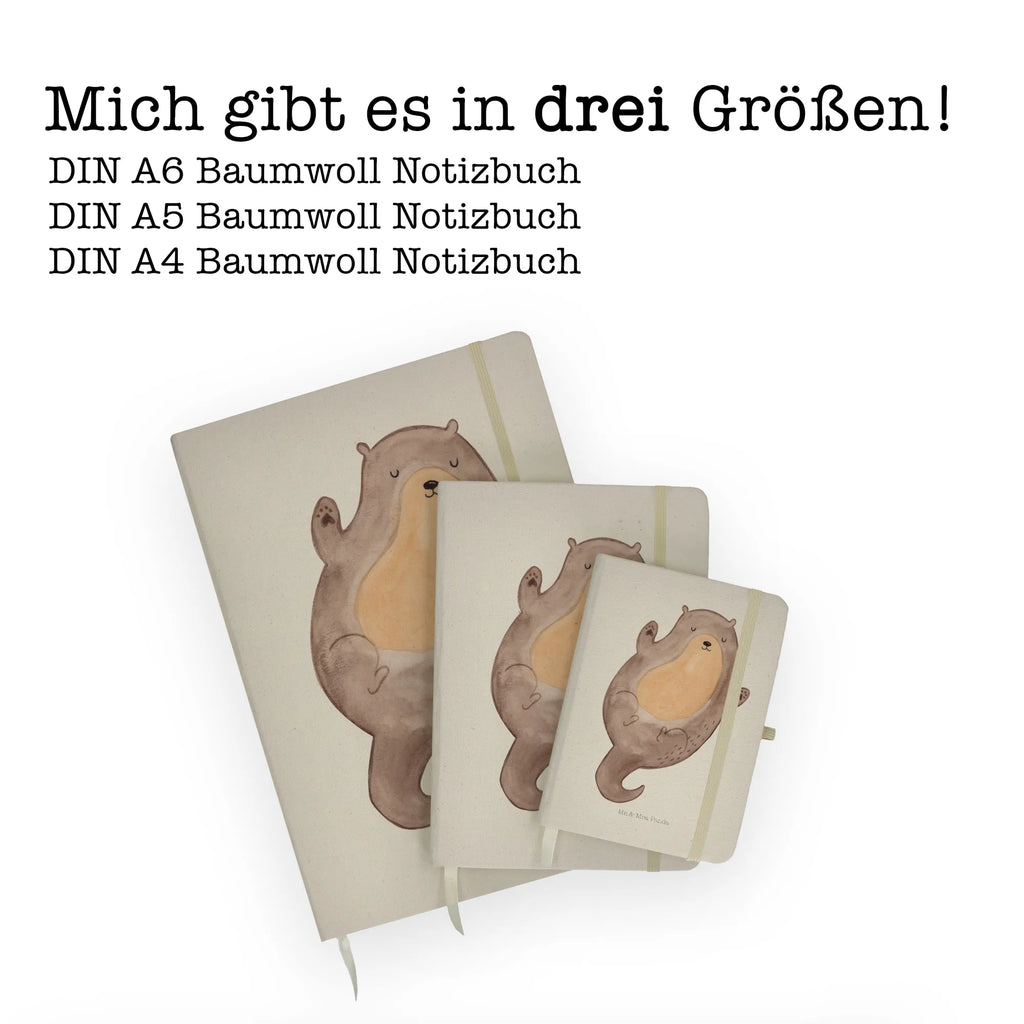 Baumwoll Notizbuch Otter Umarmen Notizen, Eintragebuch, Tagebuch, Notizblock, Adressbuch, Journal, Kladde, Skizzenbuch, Notizheft, Schreibbuch, Schreibheft, Otter, Fischotter, Seeotter, Otter Seeotter See Otter