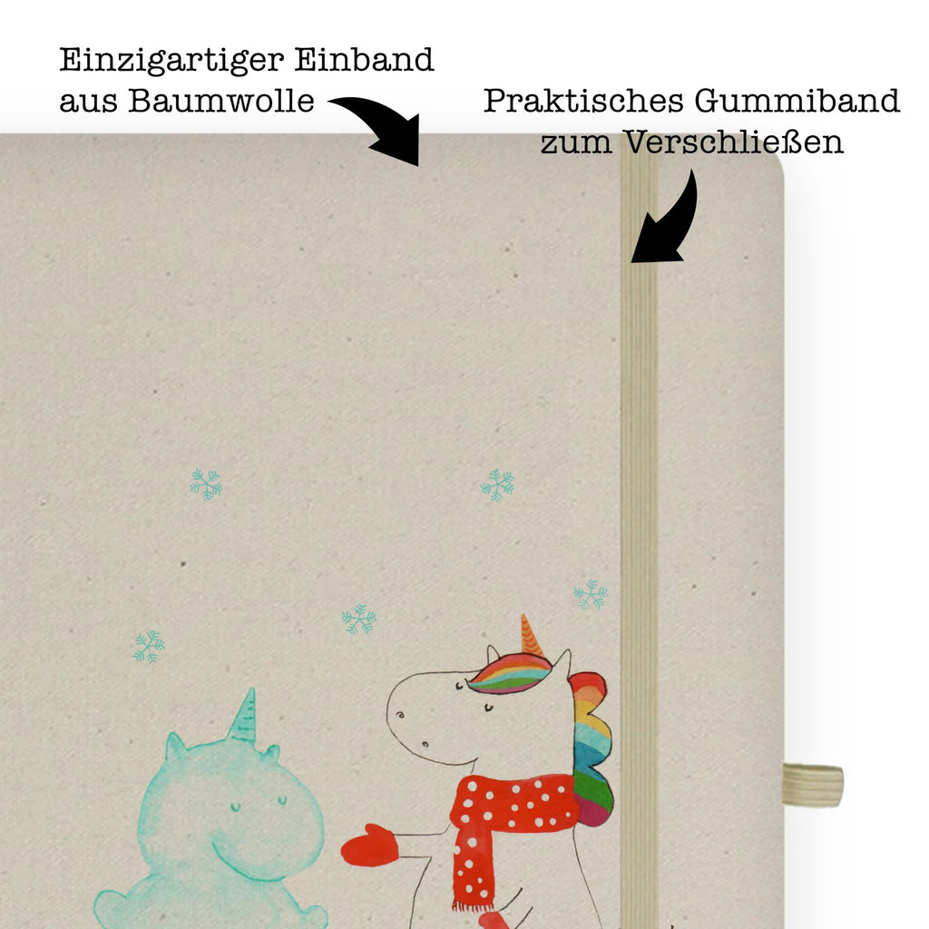 Baumwoll Notizbuch Einhorn Schneemann Notizen, Eintragebuch, Tagebuch, Notizblock, Adressbuch, Journal, Kladde, Skizzenbuch, Notizheft, Schreibbuch, Schreibheft, Einhorn, Einhörner, Einhorn Deko, Pegasus, Unicorn, Schneemann, Winter, Schnee, Kuchen, Weihnachten, kalt, Mütze, Handschuhe, X-Mas