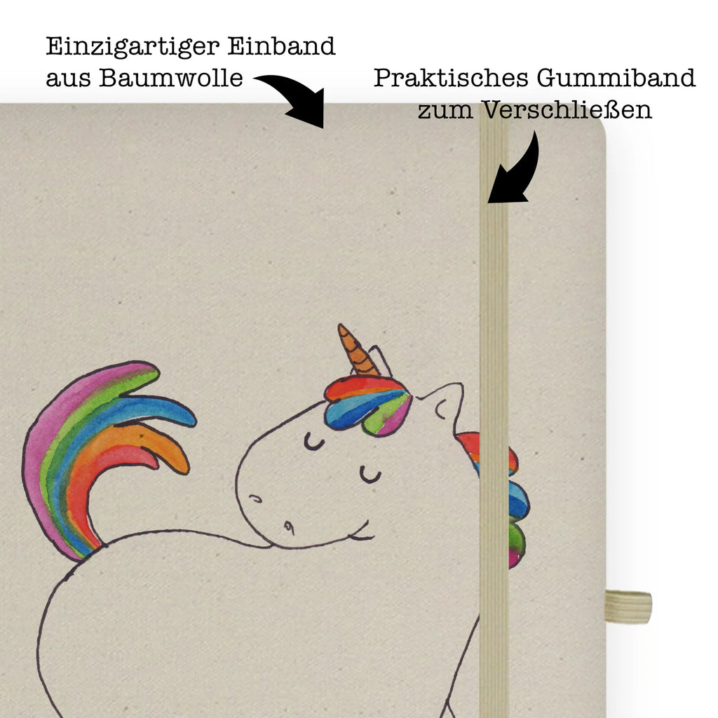 Baumwoll Notizbuch Einhorn stolzierend Notizen, Eintragebuch, Tagebuch, Notizblock, Adressbuch, Journal, Kladde, Skizzenbuch, Notizheft, Schreibbuch, Schreibheft, Einhorn, Einhörner, Einhorn Deko, Pegasus, Unicorn, stolz, anders, bunt, Pferd, Reiter, Reiten, Freundin, Geschenk