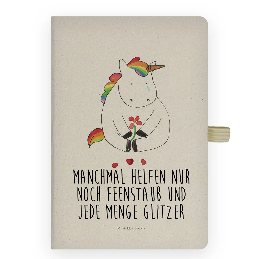 Baumwoll Notizbuch Einhorn Traurig Notizen, Eintragebuch, Tagebuch, Notizblock, Adressbuch, Journal, Kladde, Skizzenbuch, Notizheft, Schreibbuch, Schreibheft, Einhorn, Einhörner, Einhorn Deko, Pegasus, Unicorn, Glitzer, Trösten. Freundschaft, Freunde, Liebe, Trauer, Grußkarte, Blume