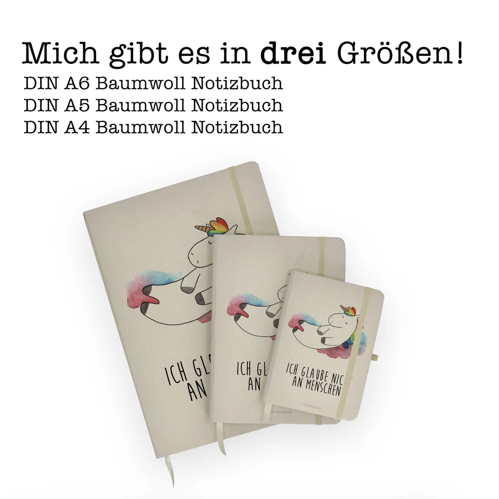 Baumwoll Notizbuch Einhorn Wolke 7 Notizen, Eintragebuch, Tagebuch, Notizblock, Adressbuch, Journal, Kladde, Skizzenbuch, Notizheft, Schreibbuch, Schreibheft, Einhorn, Einhörner, Einhorn Deko, Pegasus, Unicorn, verliebt, Menschen, witzig, lustig, Geschenk, Glaube, Realität, Lächeln