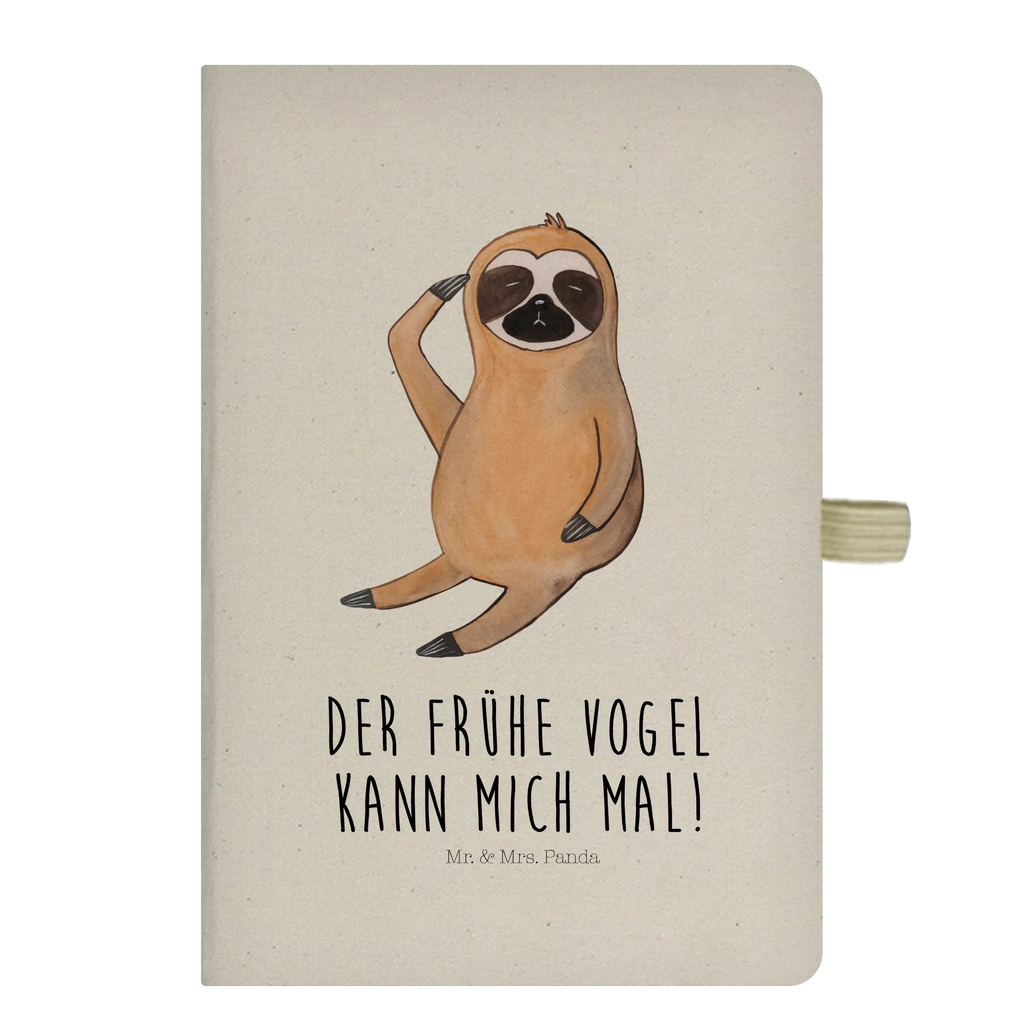 Baumwoll Notizbuch Faultier Vogel Notizen, Eintragebuch, Tagebuch, Notizblock, Adressbuch, Journal, Kladde, Skizzenbuch, Notizheft, Schreibbuch, Schreibheft, Faultier, Faultier Geschenk, Faultier Deko, Faultiere, faul, Lieblingstier, Spinner, früher Vogel, der frühe Vogel, Frühaufsteher, Morgenmuffel, Vogel, Faultierwelt