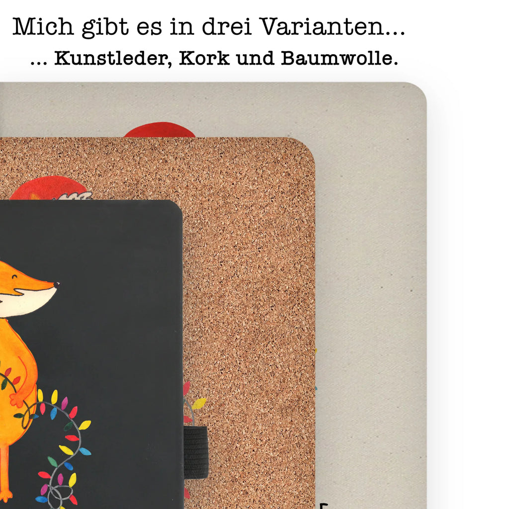 Baumwoll Notizbuch Fuchs Weihnachten Notizen, Eintragebuch, Tagebuch, Notizblock, Adressbuch, Journal, Kladde, Skizzenbuch, Notizheft, Schreibbuch, Schreibheft, Winter, Weihnachten, Weihnachtsdeko, Nikolaus, Advent, Heiligabend, Wintermotiv, Fuchs, Füchse, Spruch schön, Geschenk Weihnachten, Weihnachtsmann, Weihnachtszeit