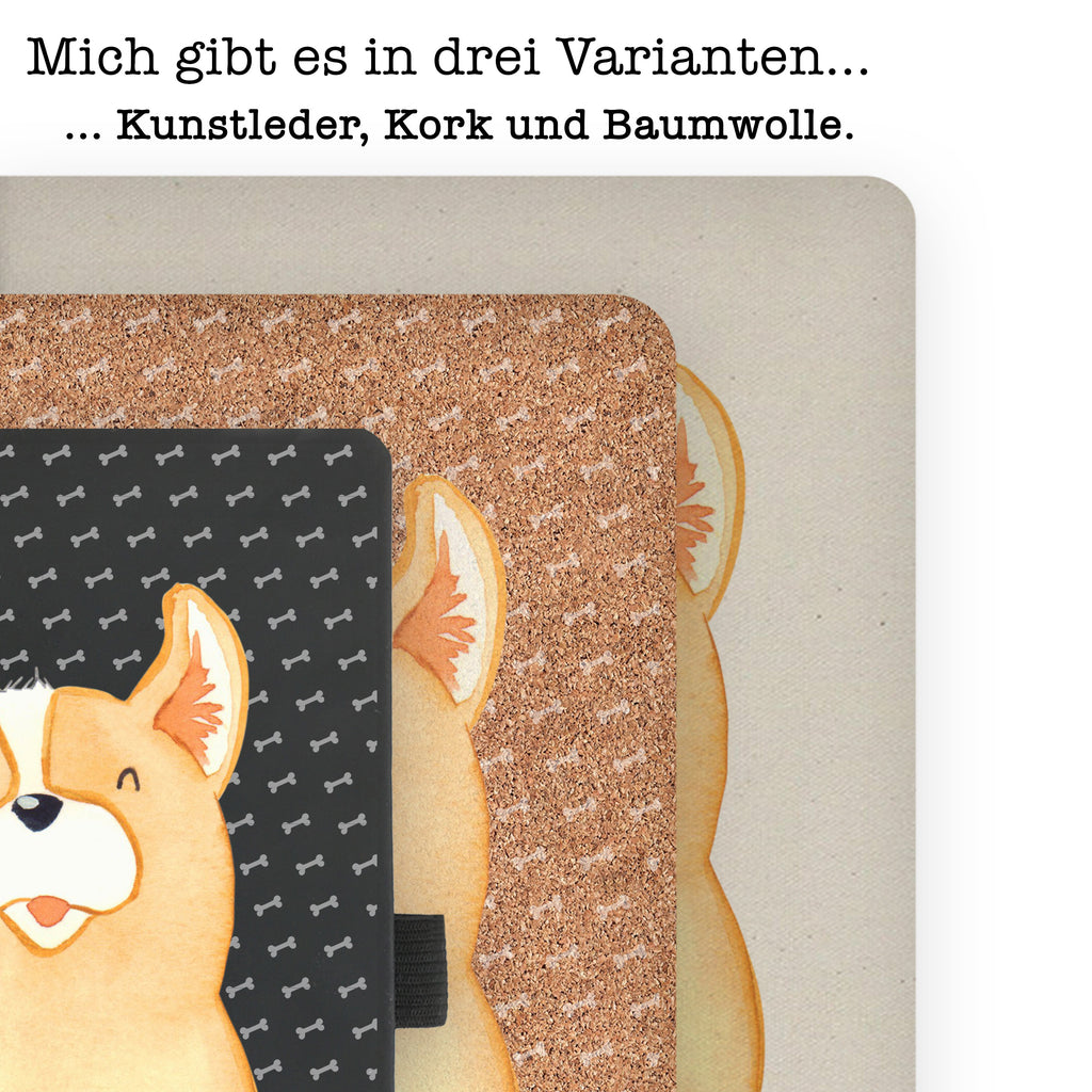 Baumwoll Notizbuch Corgie Notizen, Eintragebuch, Tagebuch, Notizblock, Adressbuch, Journal, Kladde, Skizzenbuch, Notizheft, Schreibbuch, Schreibheft, Hund, Hundemotiv, Haustier, Hunderasse, Tierliebhaber, Hundebesitzer, Sprüche, Corgie, Welsh Corgie Pembroke, britisch, Motivation, Spruch, Hundespruch, Lebensfreude