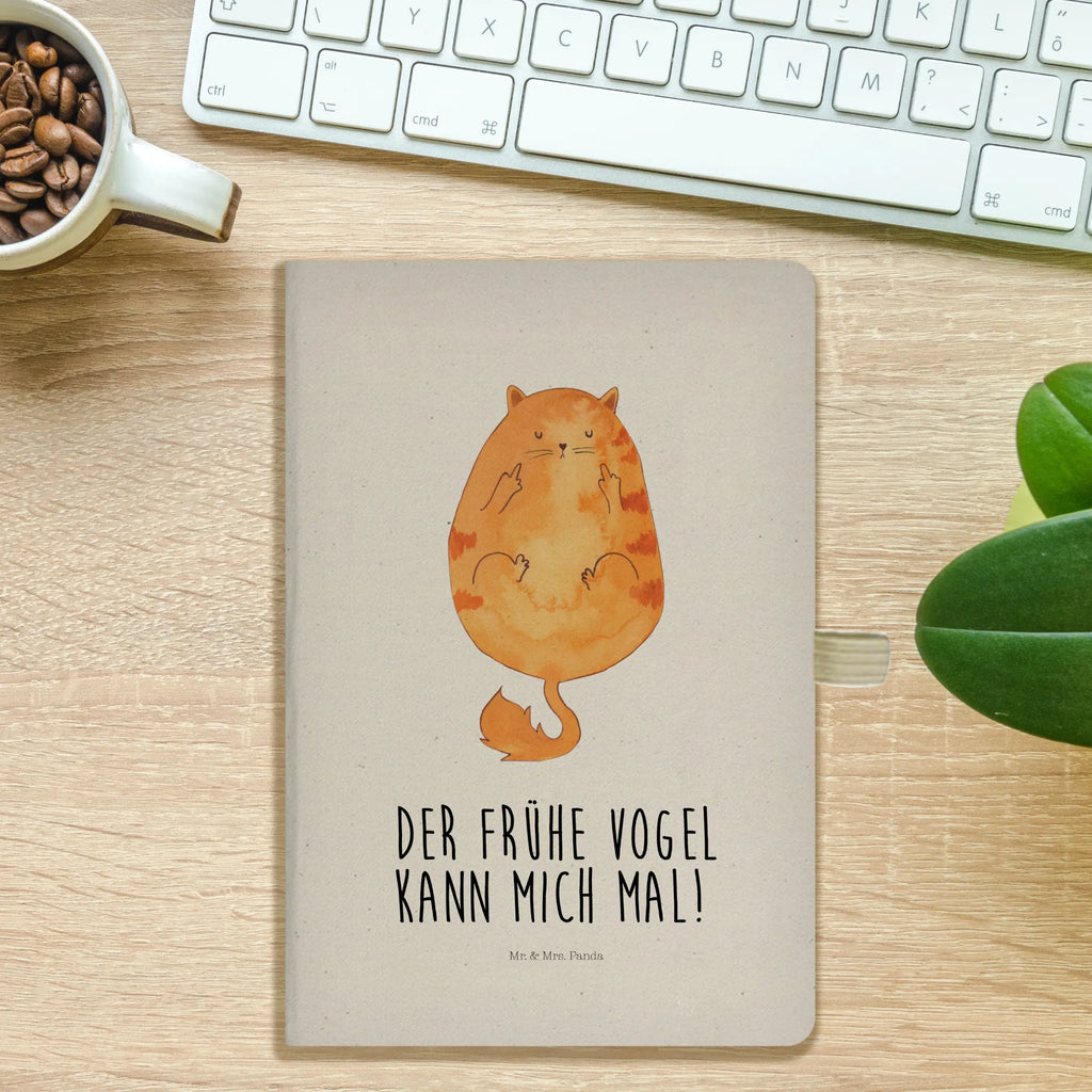 Baumwoll Notizbuch Katze Frühaufsteher Notizen, Eintragebuch, Tagebuch, Notizblock, Adressbuch, Journal, Kladde, Skizzenbuch, Notizheft, Schreibbuch, Schreibheft, Katze, Katzenmotiv, Katzenfan, Katzendeko, Katzenfreund, Katzenliebhaber, Katzenprodukte, Katzenartikel, Katzenaccessoires, Katzensouvenirs, Katzenliebhaberprodukte, Katzenmotive, Der frühe Vogel kann mich mal, Morgenmuffel, Frühaufsteher, Kaffee, Katzen, Kater, Mietze