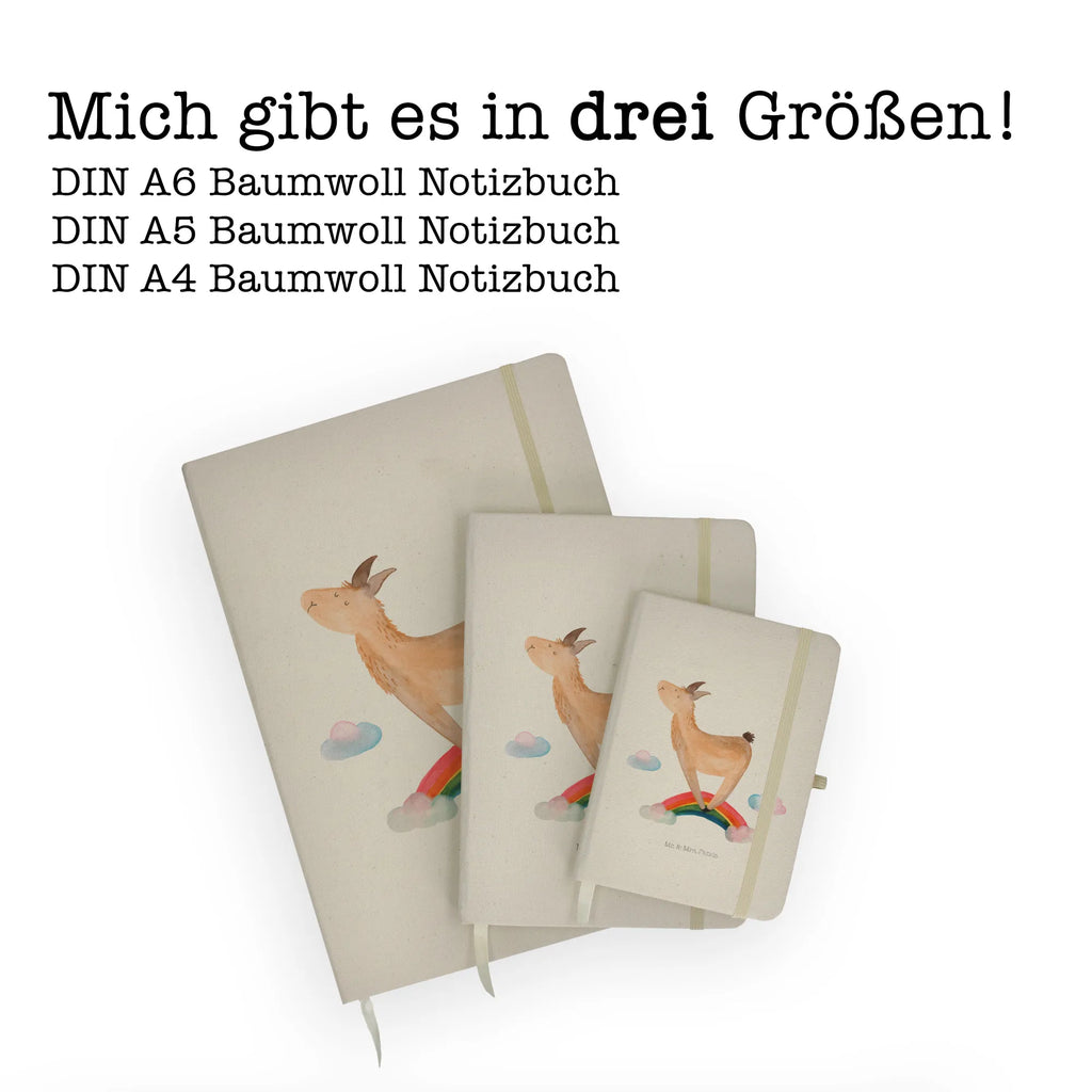 Baumwoll Notizbuch Lama Regenbogen Notizen, Eintragebuch, Tagebuch, Notizblock, Adressbuch, Journal, Kladde, Skizzenbuch, Notizheft, Schreibbuch, Schreibheft, Lama, Alpaka, Lamas, Regenbogen, Haters gonna hate, Haters, Selbstständig, Außenseiter, Schule, Abi, Hobby, Wolkenland, Freiheit