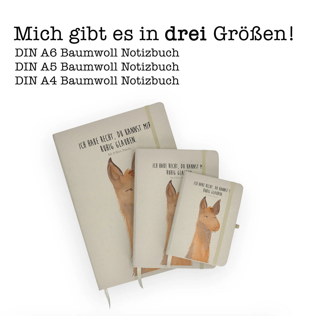 Baumwoll Notizbuch Lamakopf genervt Notizen, Eintragebuch, Tagebuch, Notizblock, Adressbuch, Journal, Kladde, Skizzenbuch, Notizheft, Schreibbuch, Schreibheft, Lama, Alpaka, Lamas, Recht haben, genervt sein, Freundin, beste Freundin, Partnerin, Büro, Büroalltag, Chef, Chefin, Azubi